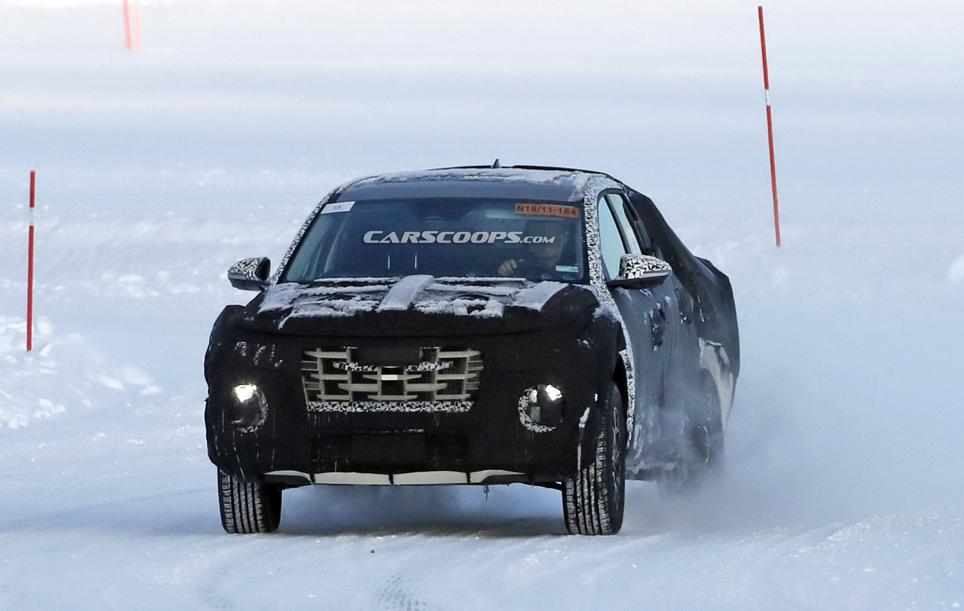 2021 Hyundai Santa Cruz Makes Another Outing Under Thick Camouflage