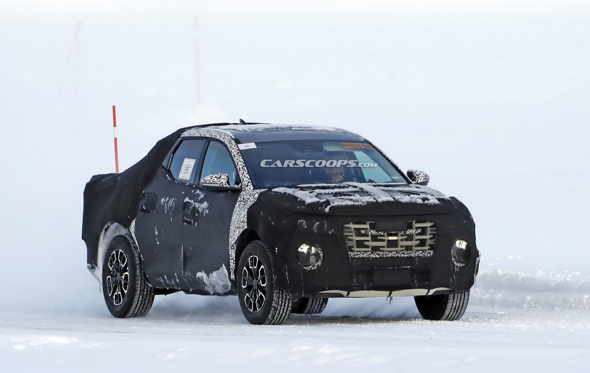 2021 Hyundai Santa Cruz Makes Another Outing Under Thick Camouflage