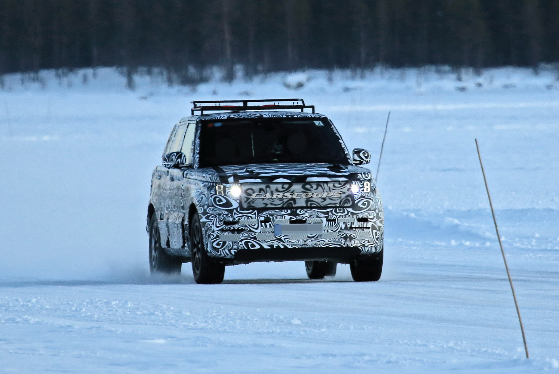 2022 Range Rover Sport Spotted Having Fun On A Frozen Lake