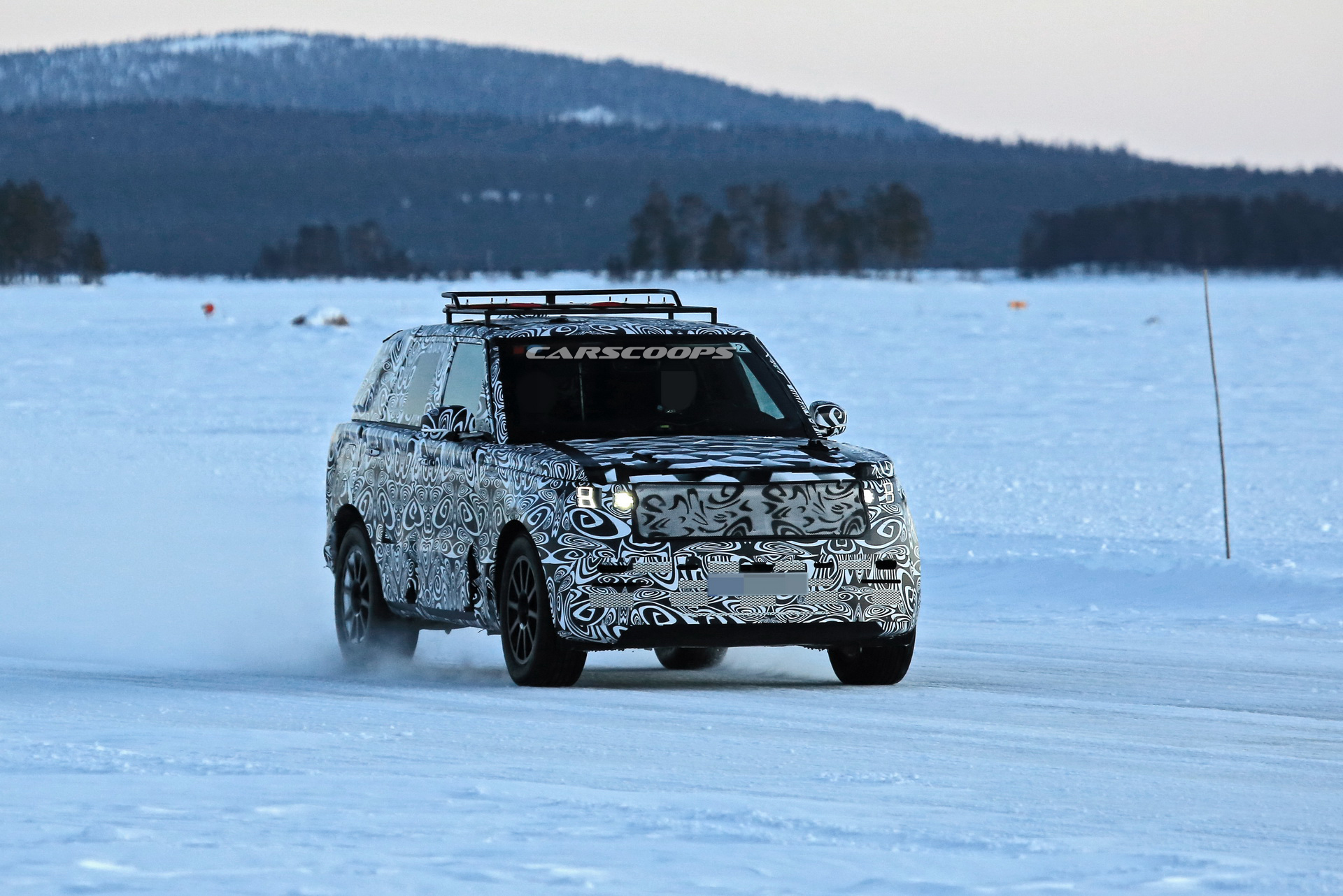 2022 Range Rover Sport Spotted Having Fun On A Frozen Lake