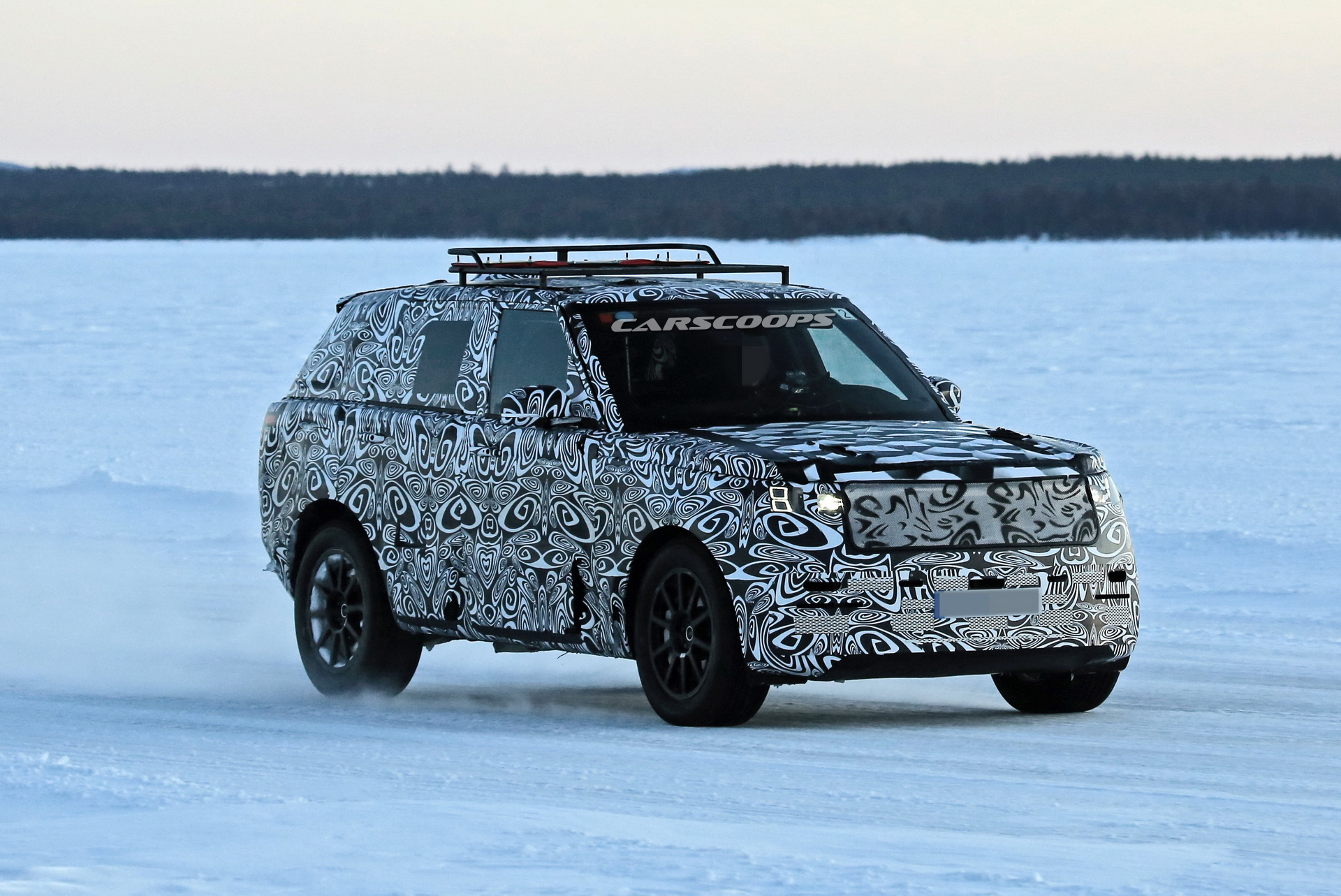 2022 Range Rover Sport Spotted Having Fun On A Frozen Lake