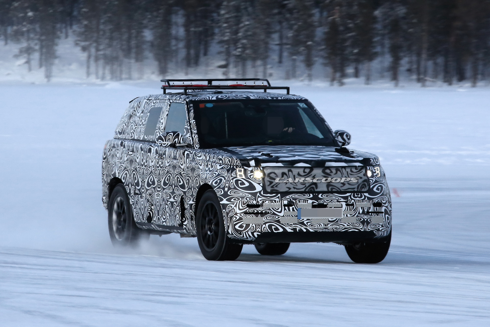 2022 Range Rover Sport Spotted Having Fun On A Frozen Lake