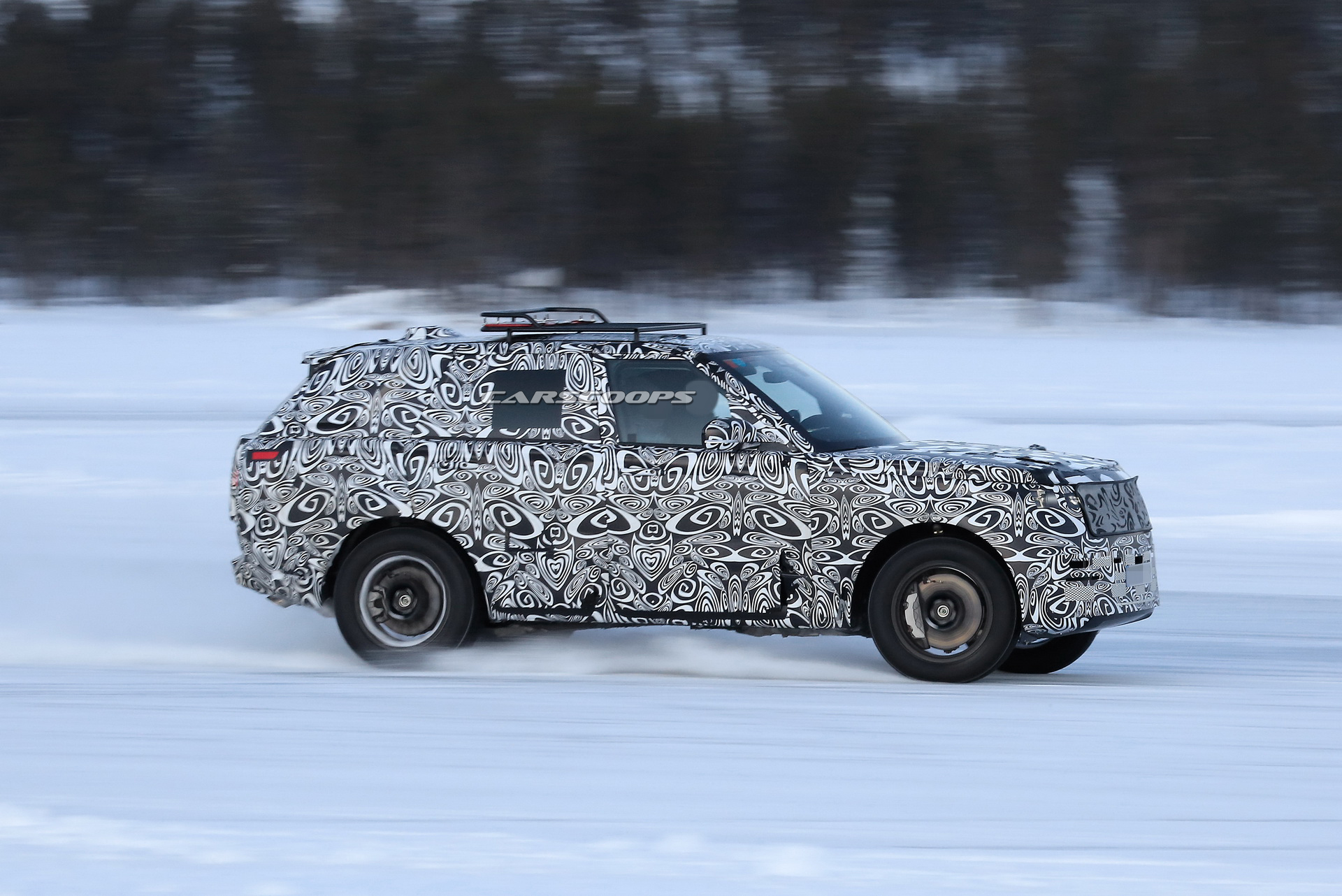 2022 Range Rover Sport Spotted Having Fun On A Frozen Lake