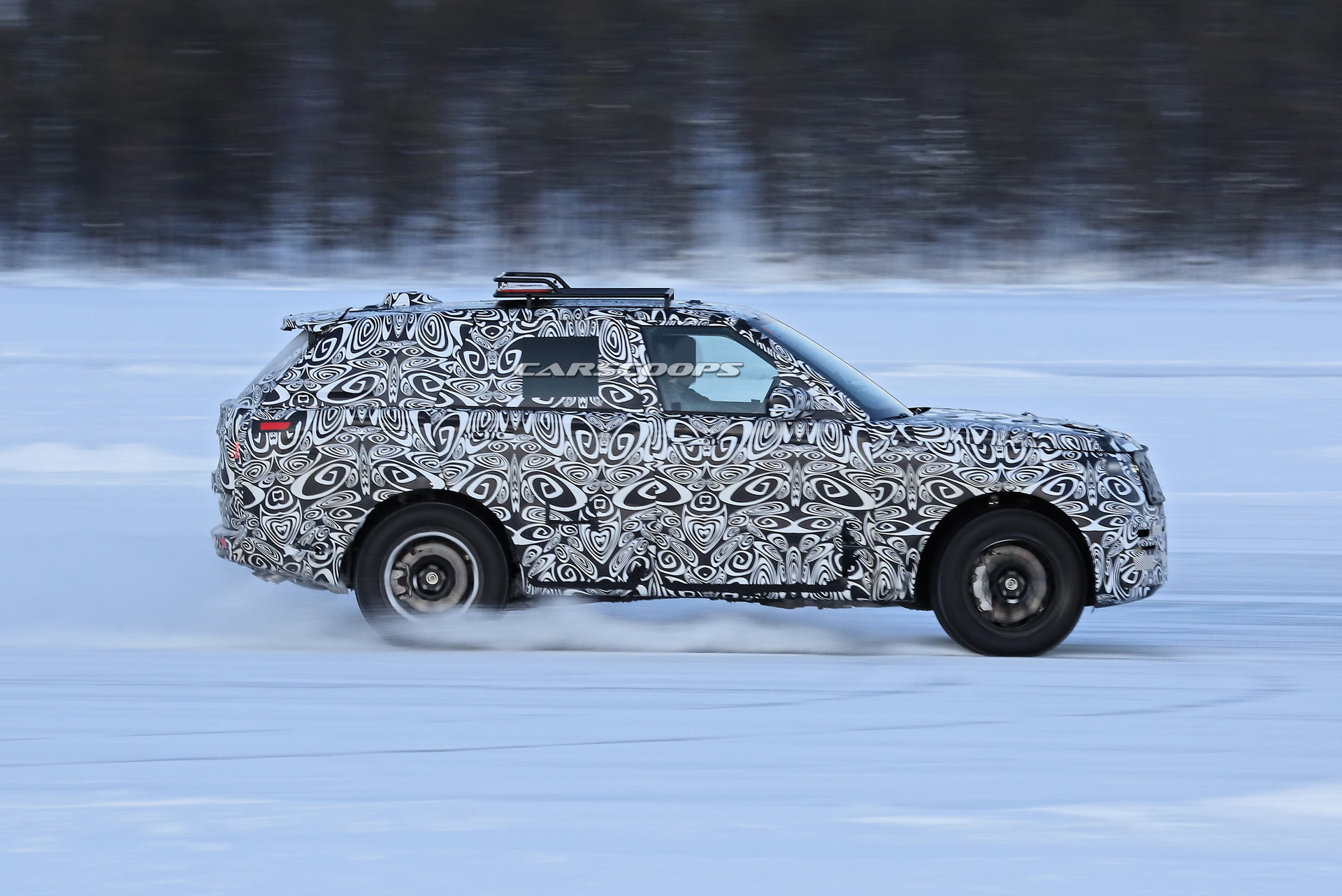 2022 Range Rover Sport Spotted Having Fun On A Frozen Lake