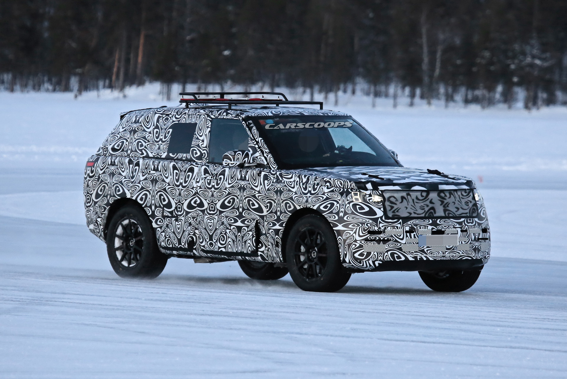 2022 Range Rover Sport Spotted Having Fun On A Frozen Lake