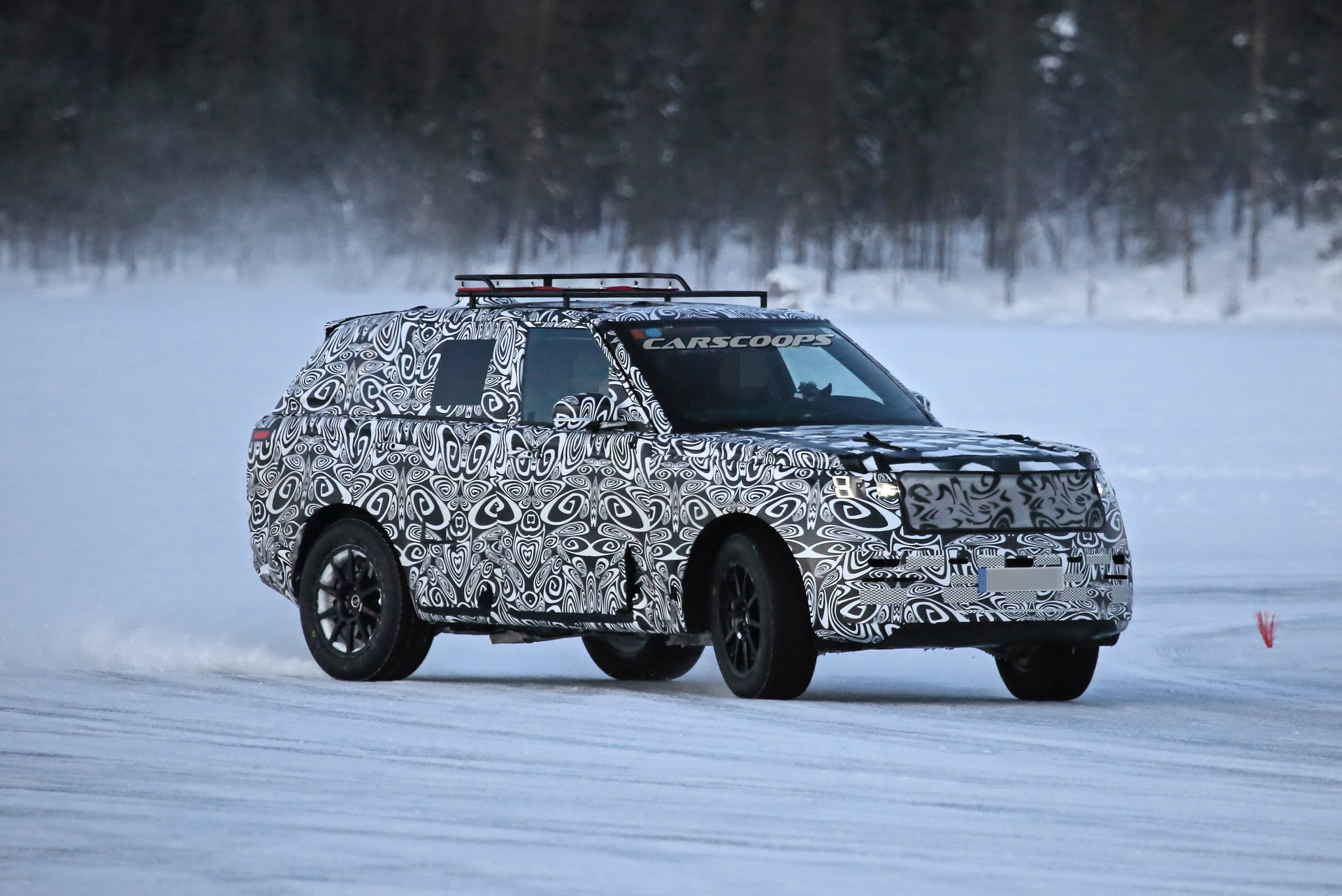 2022 Range Rover Sport Spotted Having Fun On A Frozen Lake
