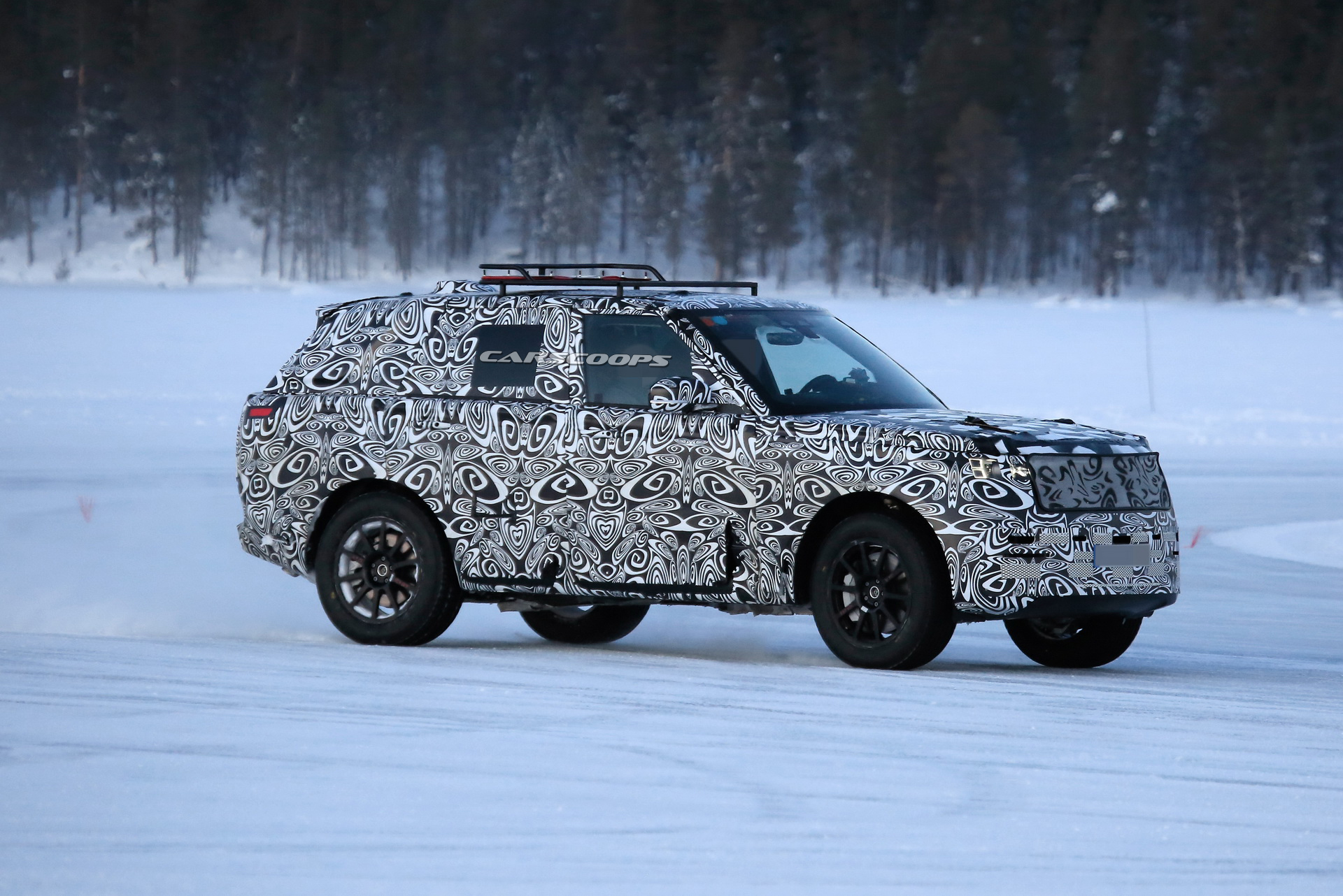 2022 Range Rover Sport Spotted Having Fun On A Frozen Lake