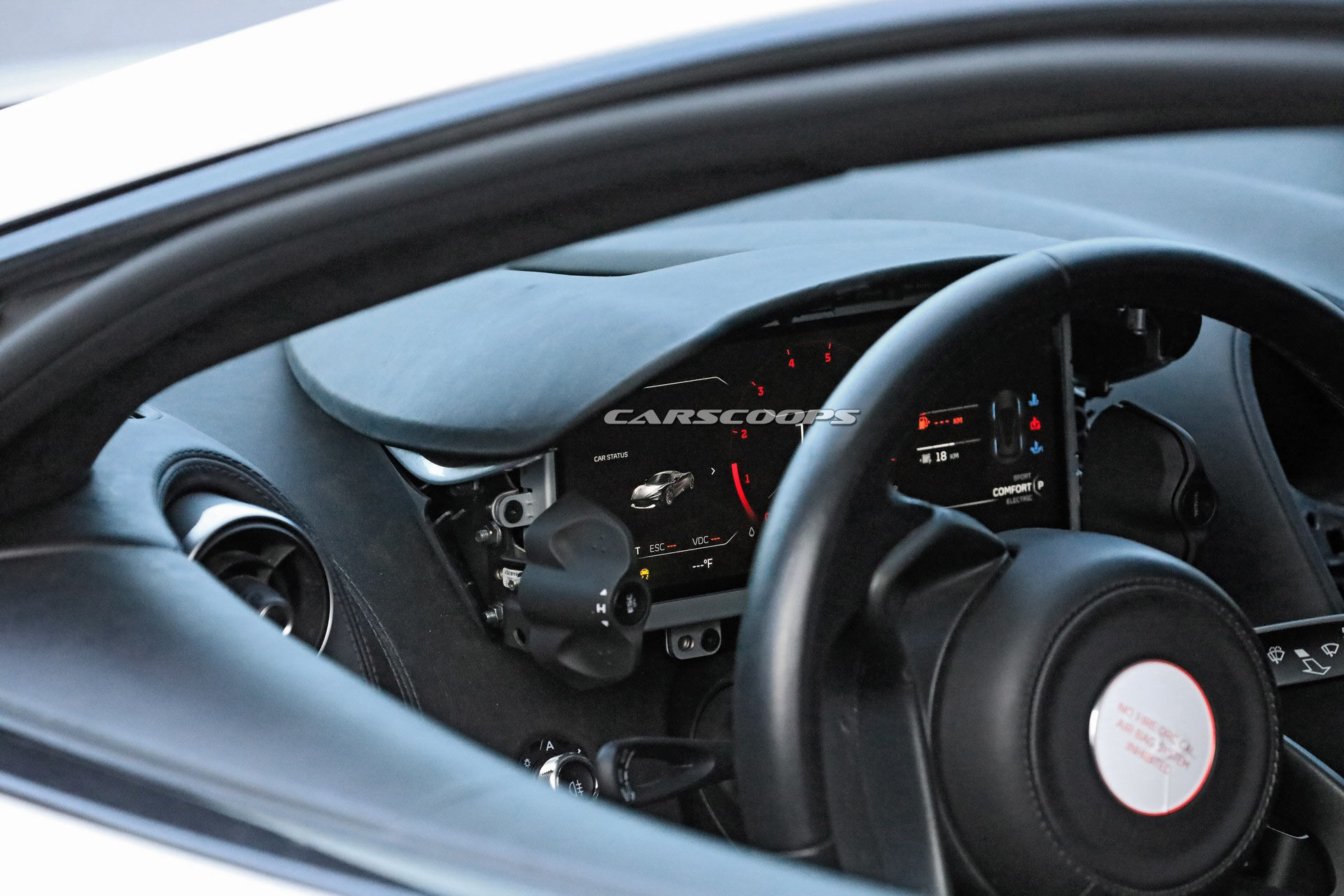 McLaren Sports Series Mule Spied As Digital Dash Could Have Revealed The Production Model