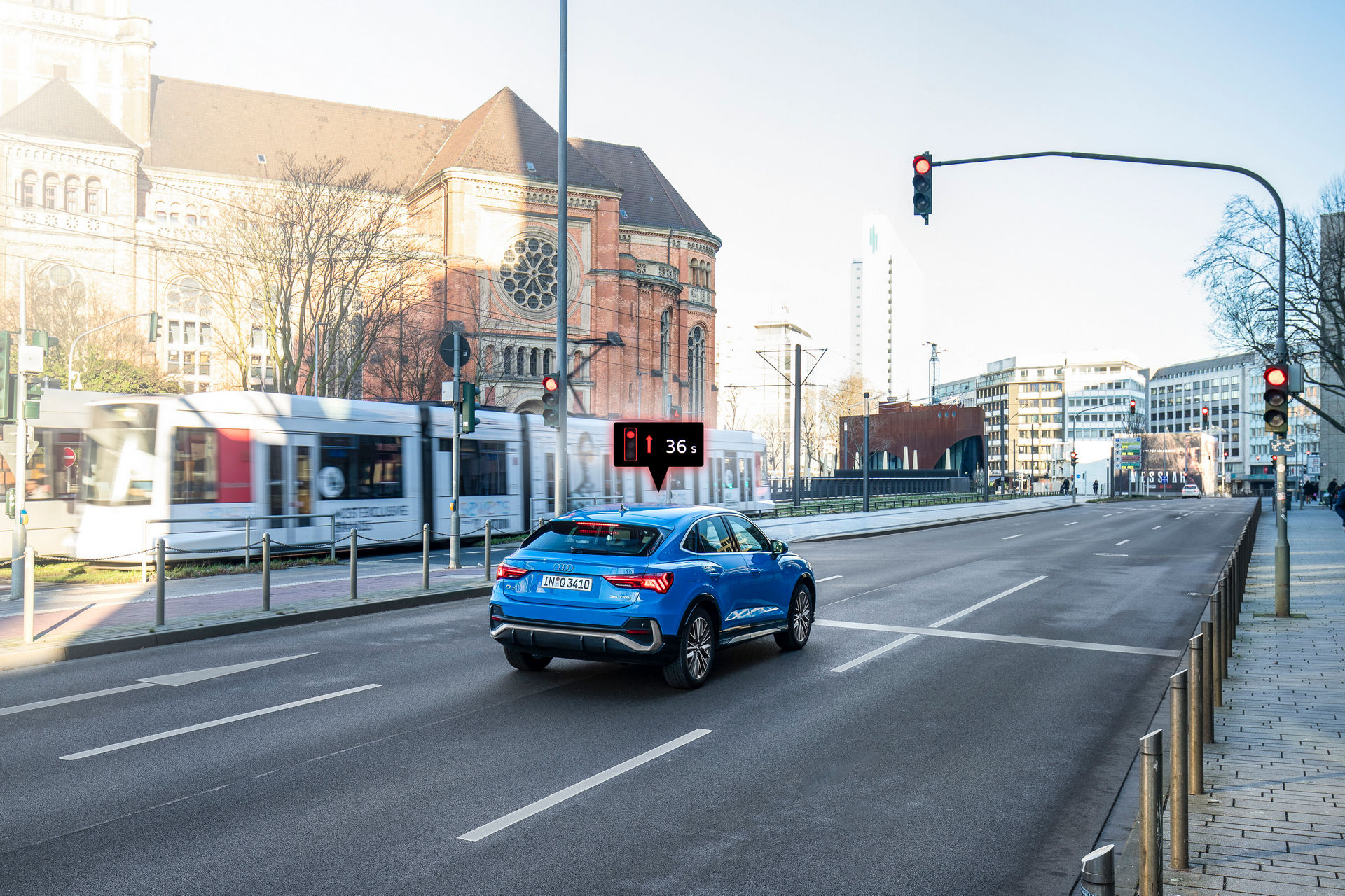 Audi Models Start Interacting With Traffic Lights In Düsseldorf