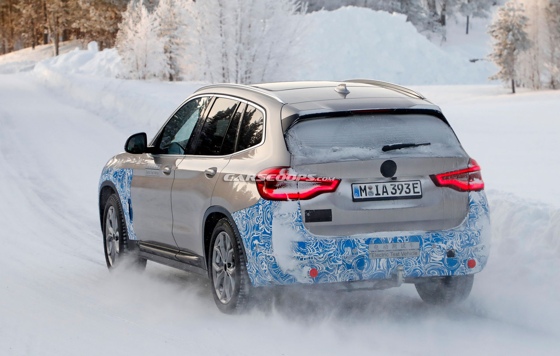 BMW iX3 Spotted Testing Its Lightweight Aerodynamic Wheels