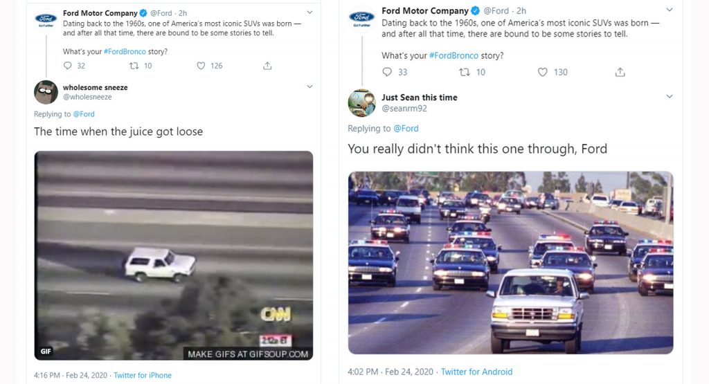Ford Wanted To Promote The Bronco, They Ended Up Getting Trolled Instead