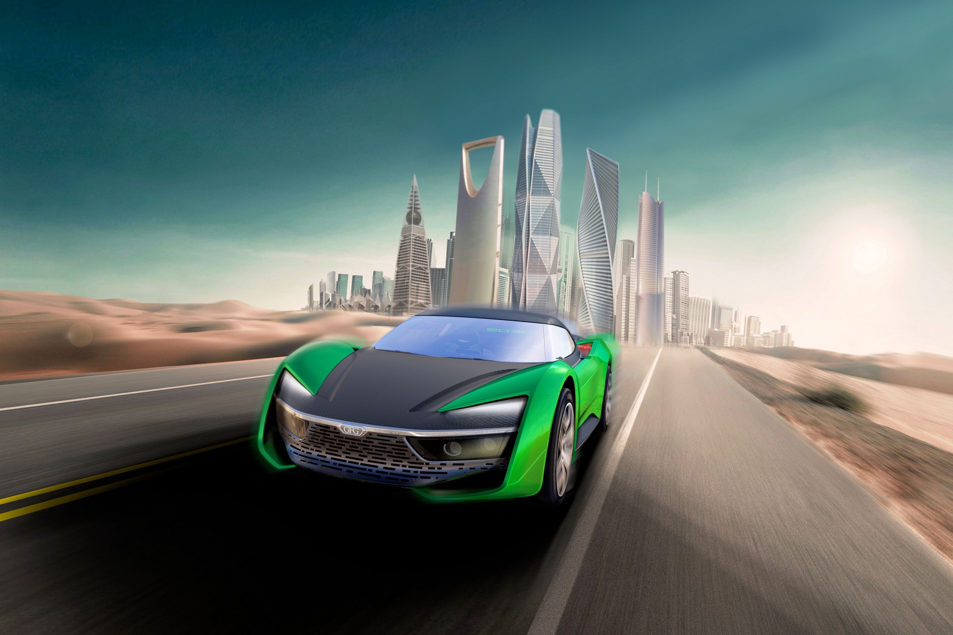 The GFG Style 2030 Concept Is An Electric All-Wheel Drive Sports Car Which Can Hit 120+ MPH On Any Terrain