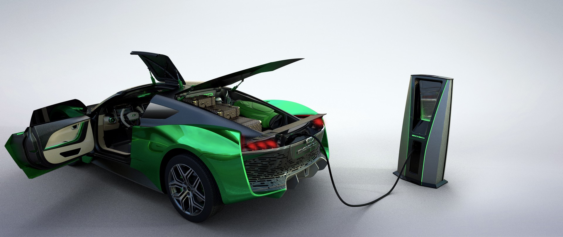 The GFG Style 2030 Concept Is An Electric All-Wheel Drive Sports Car Which Can Hit 120+ MPH On Any Terrain