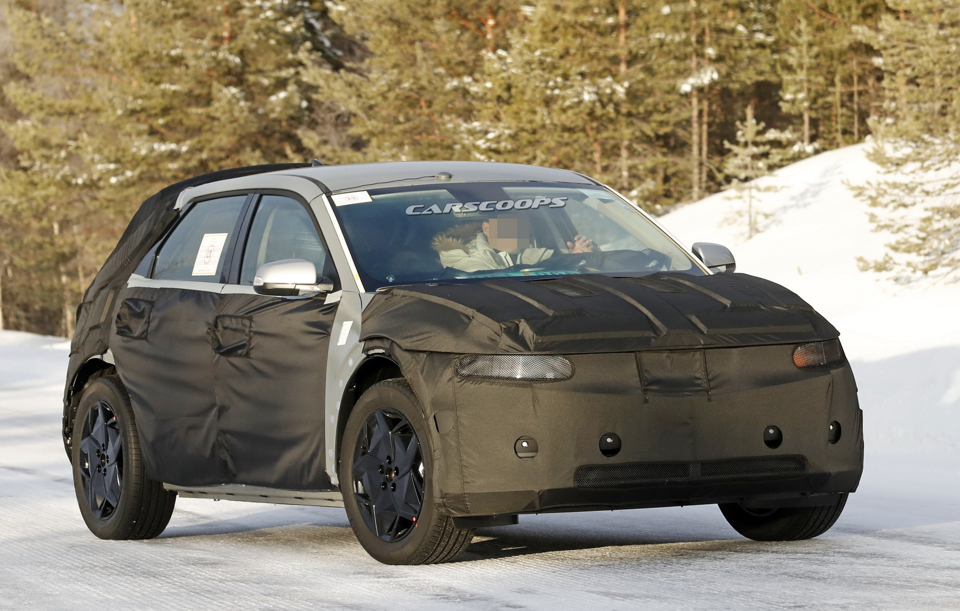 Hyundai 45 Electric Crossover Makes Spy Debut, Combines Retro Styling With New Platform