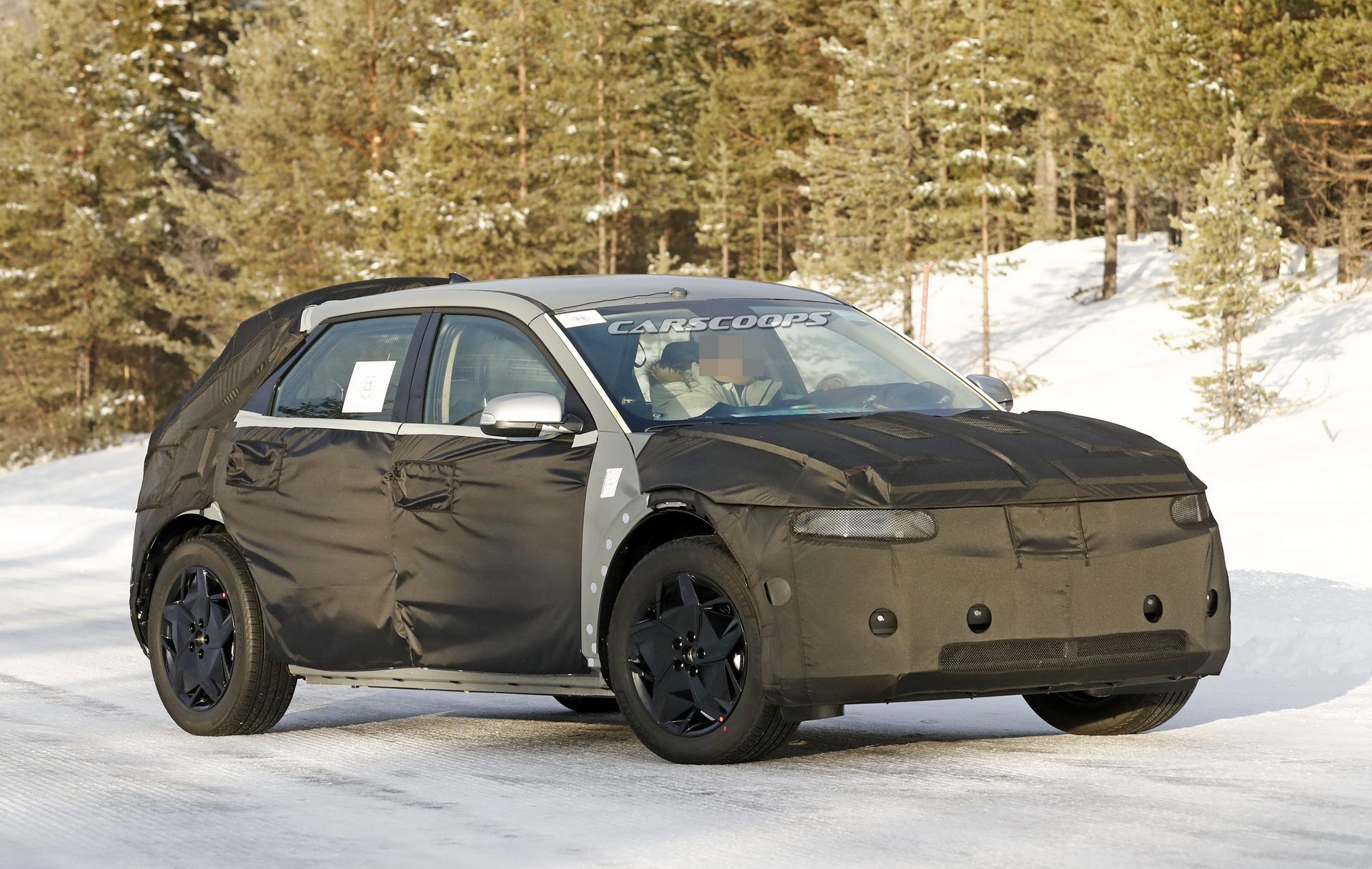 Hyundai 45 Electric Crossover Makes Spy Debut, Combines Retro Styling With New Platform