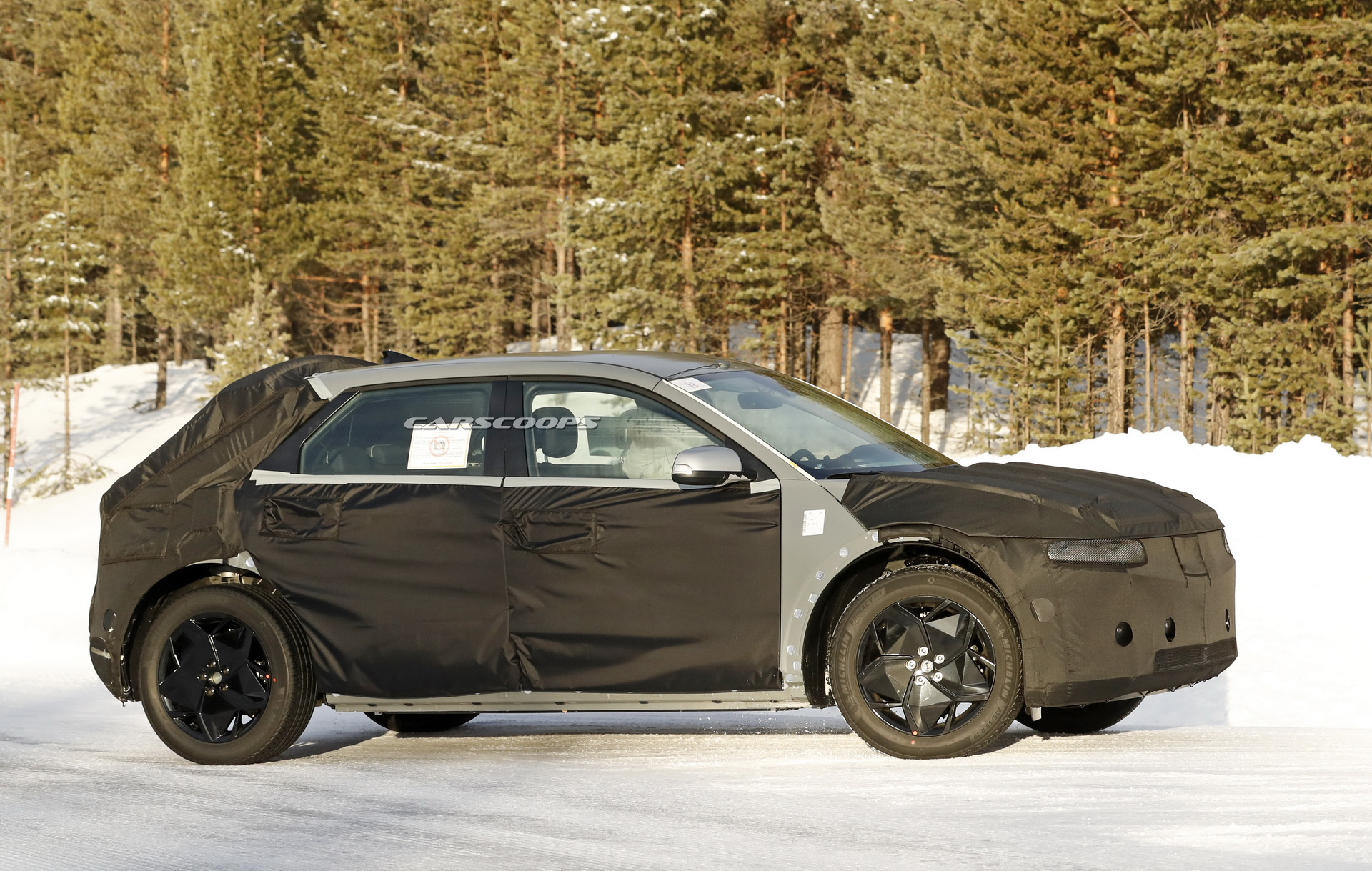 Hyundai 45 Electric Crossover Makes Spy Debut, Combines Retro Styling With New Platform