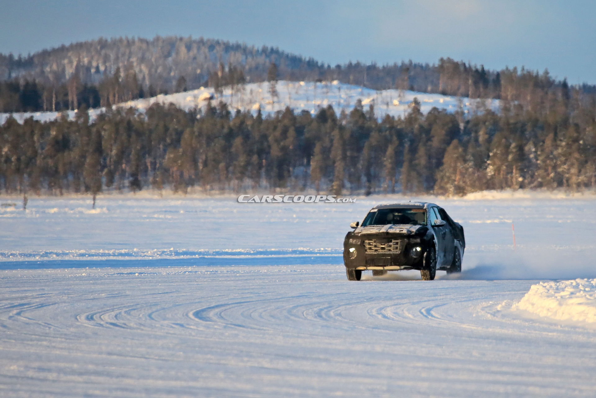 2021 Hyundai Santa Cruz Makes Another Outing Under Thick Camouflage
