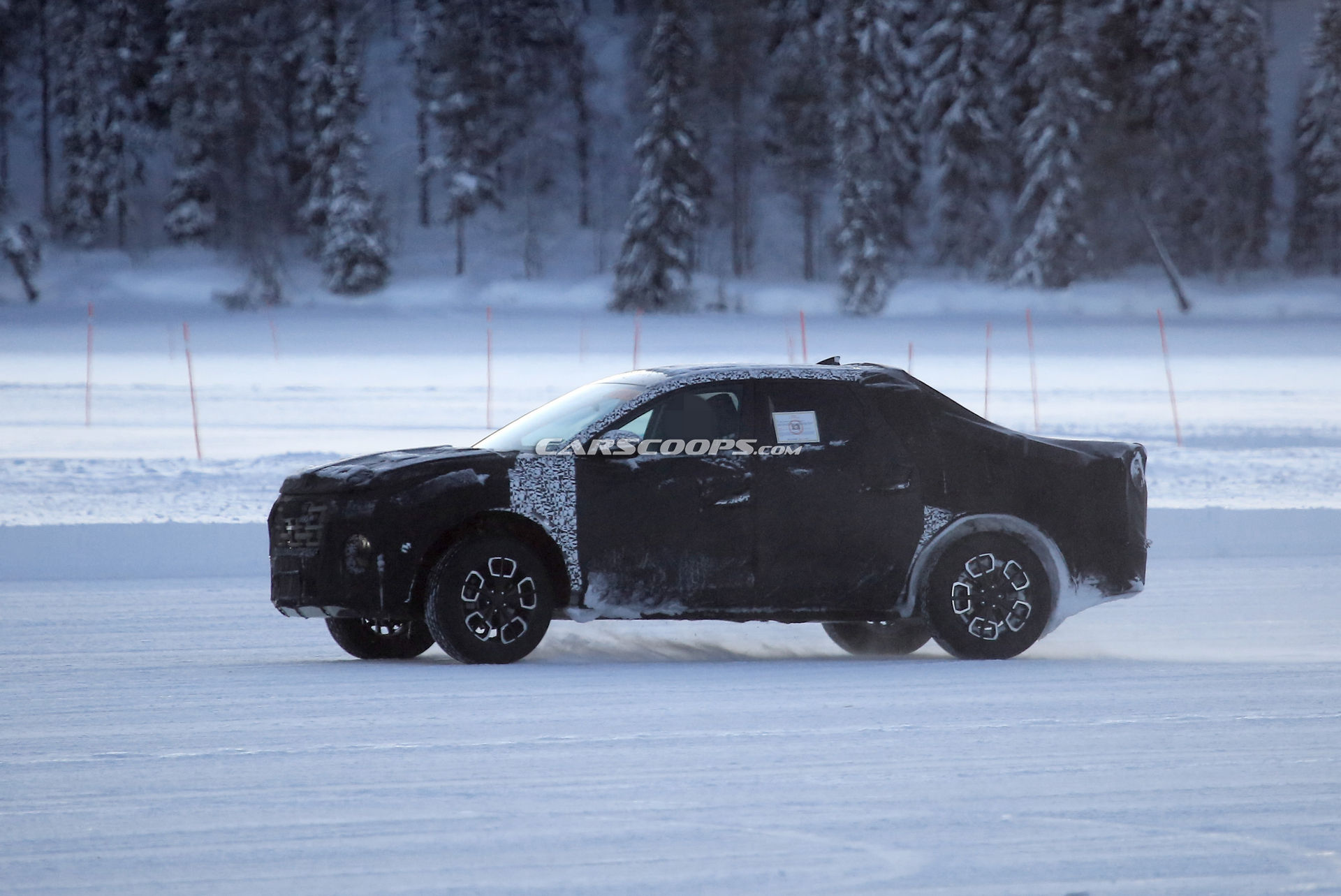 2021 Hyundai Santa Cruz Makes Another Outing Under Thick Camouflage