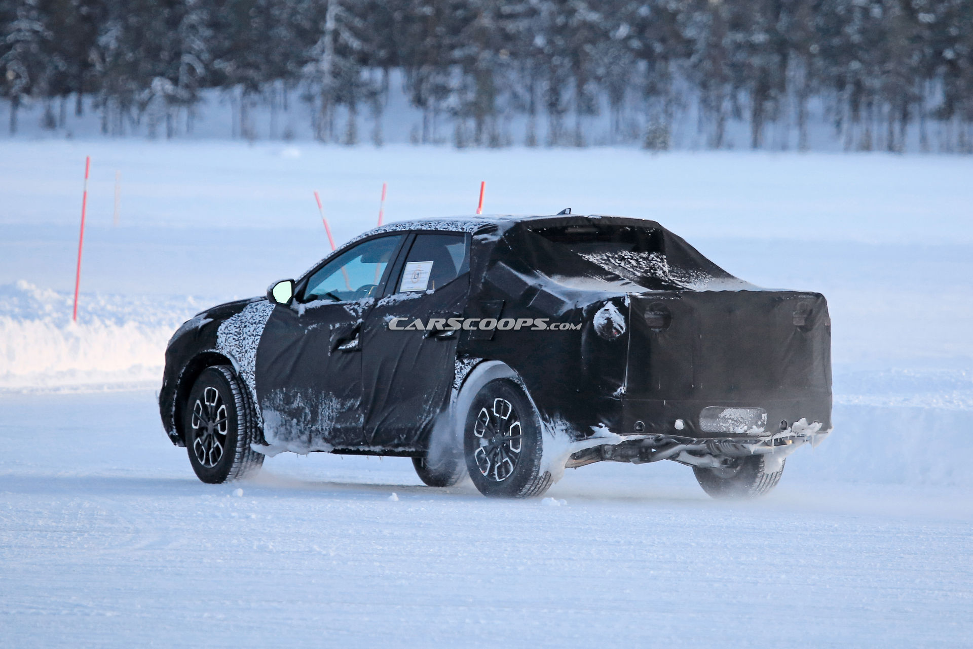 2021 Hyundai Santa Cruz Makes Another Outing Under Thick Camouflage