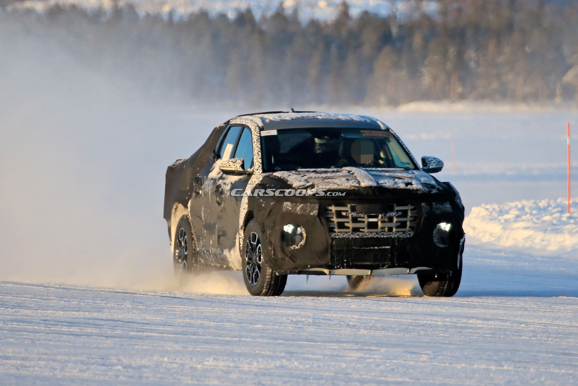 2021 Hyundai Santa Cruz Makes Another Outing Under Thick Camouflage