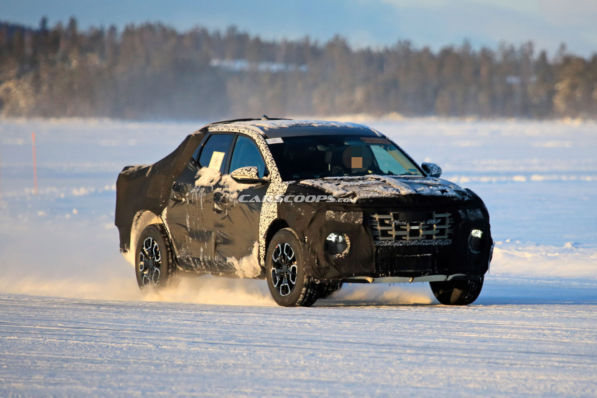 2021 Hyundai Santa Cruz Makes Another Outing Under Thick Camouflage