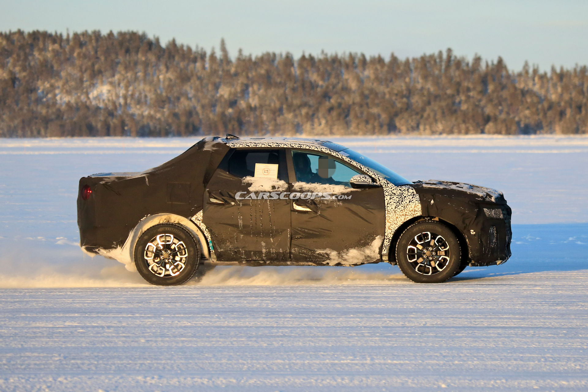 2021 Hyundai Santa Cruz Makes Another Outing Under Thick Camouflage