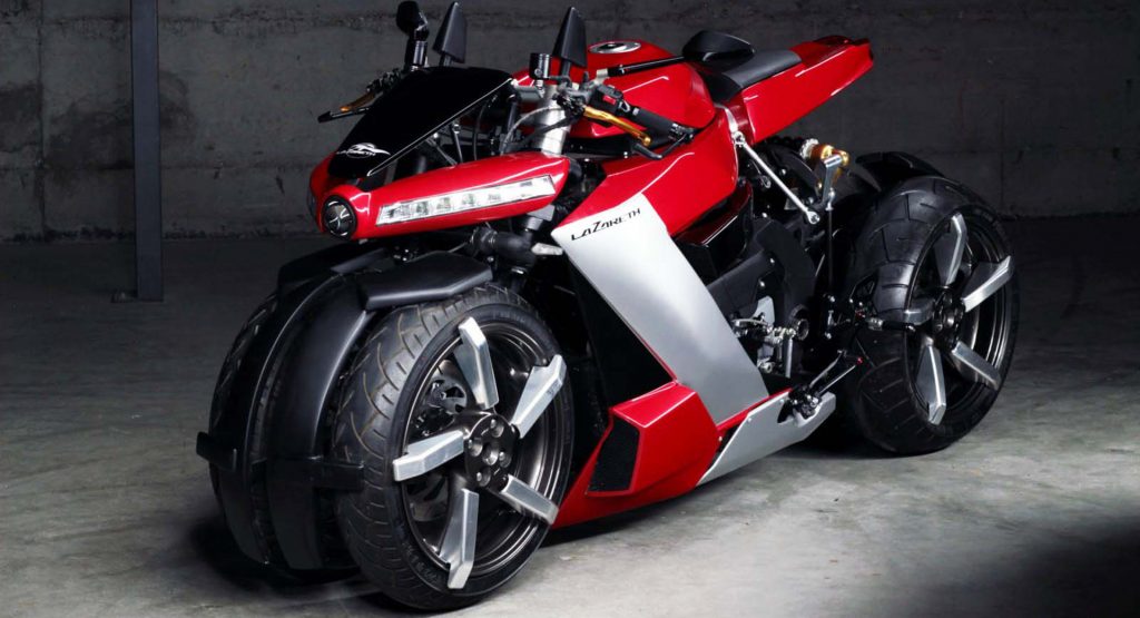  Lazareth LM 410 Is A Four-Wheeled Motorcycle With A Yamaha R1 Engine