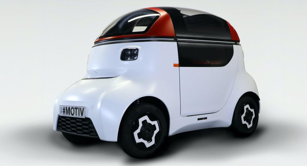  Gordon Murray’s Motiv Reinvented As Electric Autonomous Pod With A Single Gullwing Door