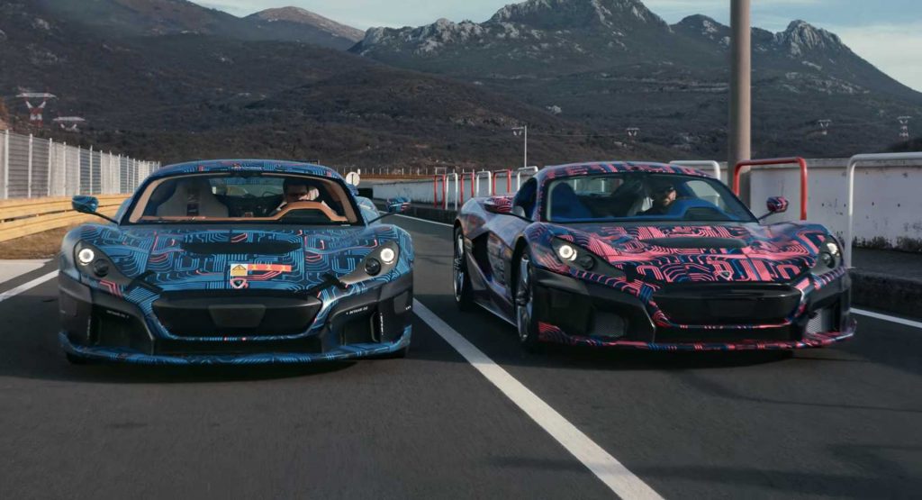 Rimac C_Two Prototypes Get Fine-Tuned On The Track