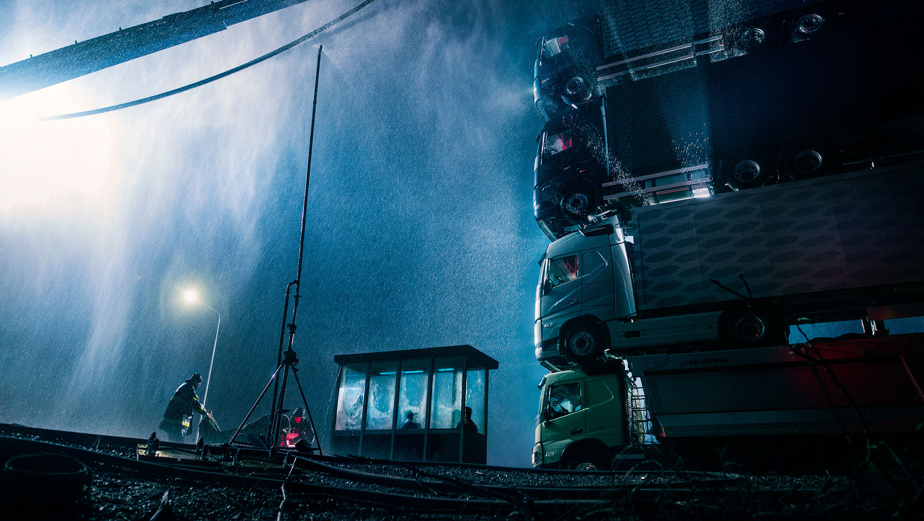 Volvo Forms A Tower Of Its Four New Trucks In Yet Another Ridiculous Ad