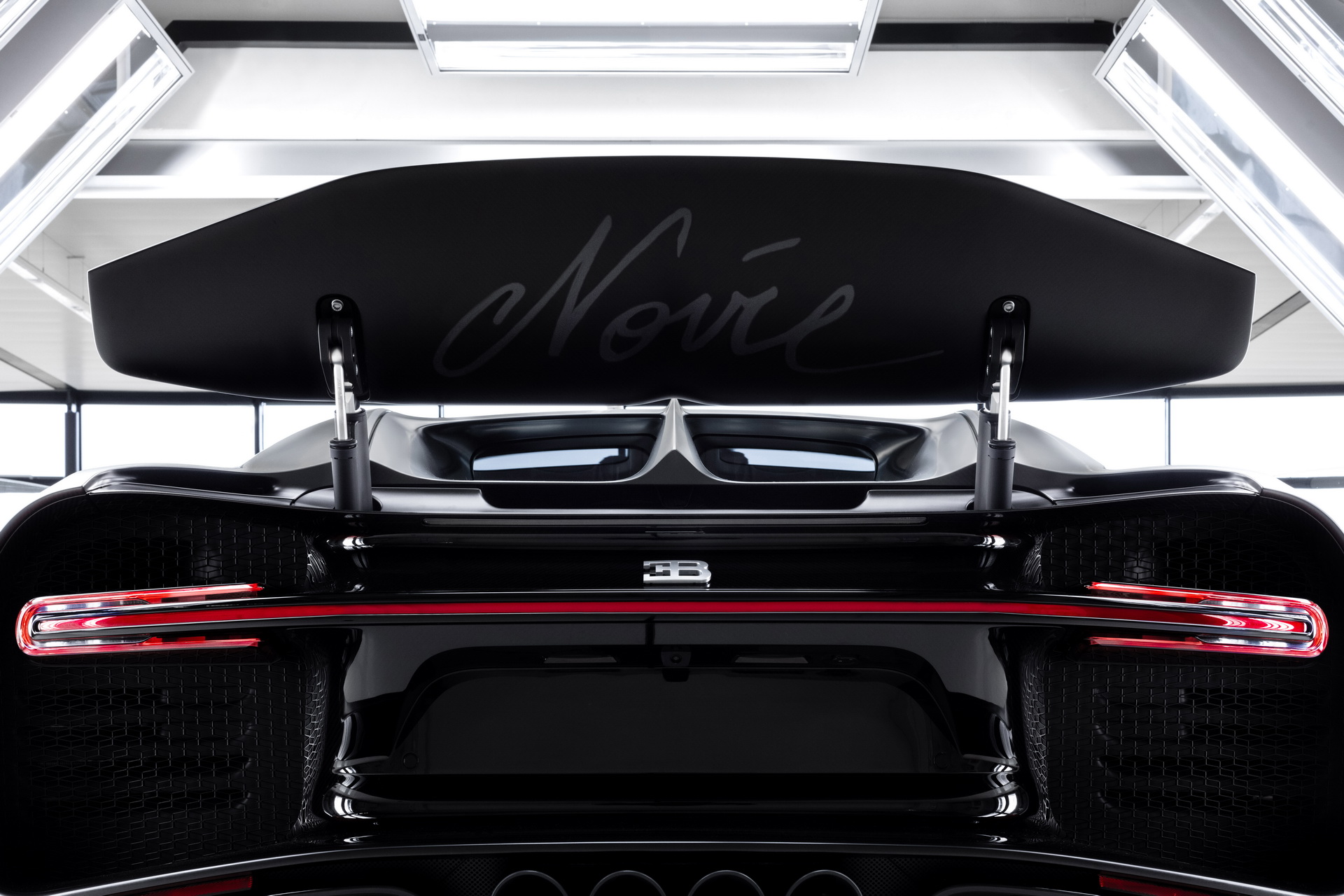 The 250th Bugatti Chiron Is A Stealthy Black Carbon Fiber Beast