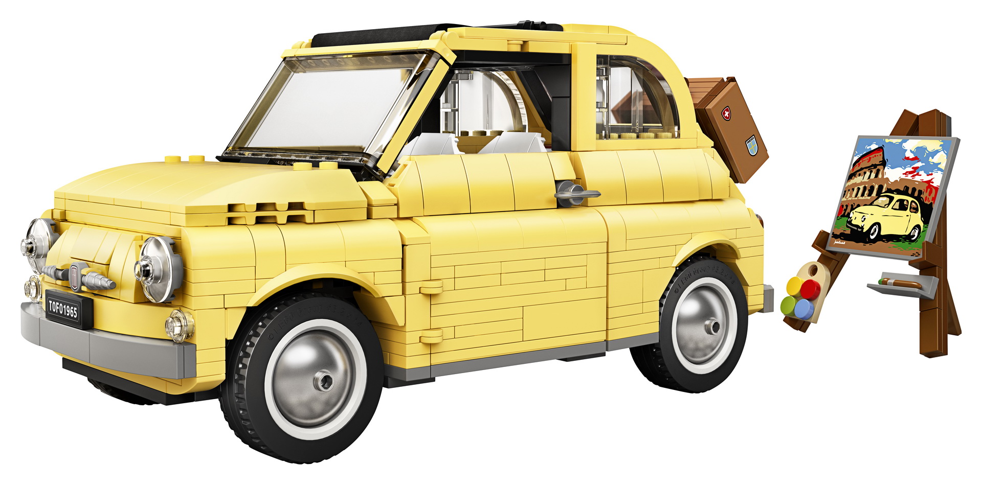 LEGO Goes Back To The 60’s With Creator Expert Fiat 500 Classic, Builds Life-Size Brick Model To Go With It