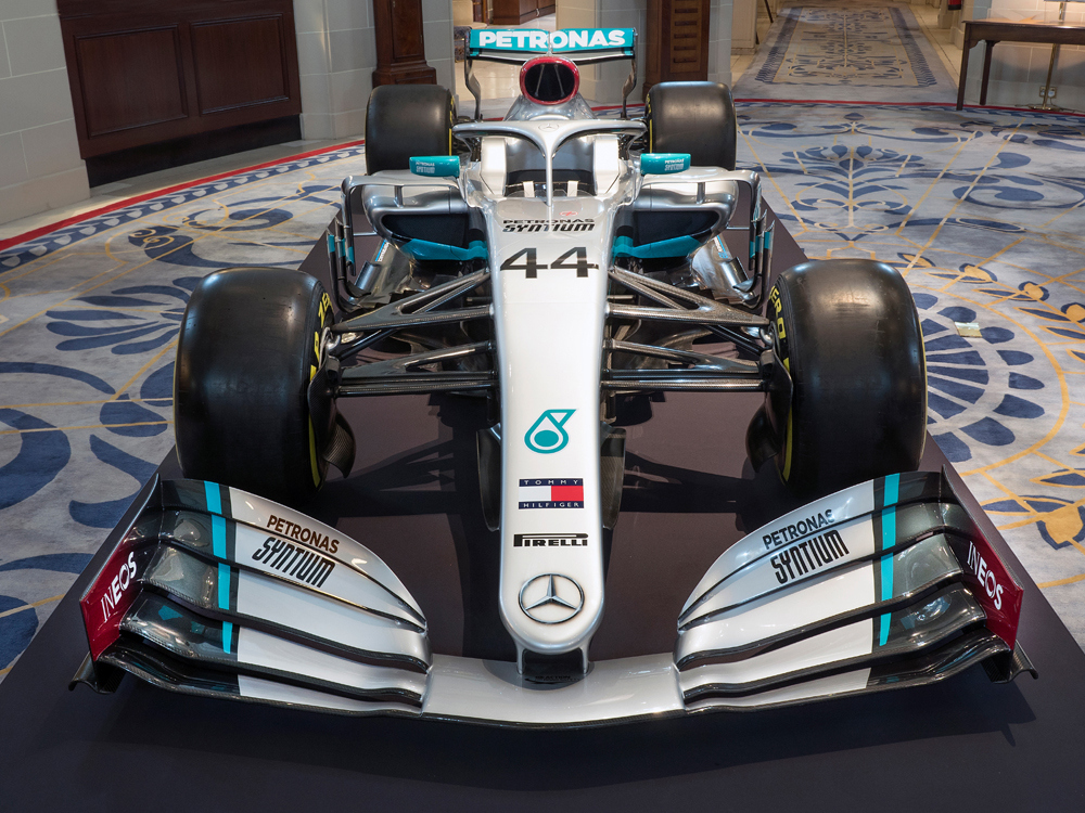 Mercedes-AMG Petronas Unveils 2020 F1 Livery Using 2019 Car