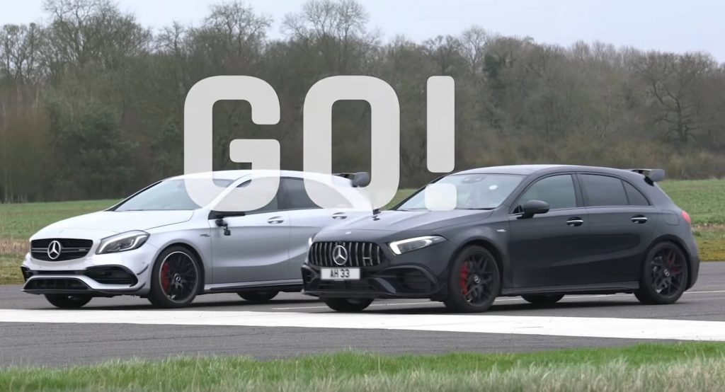 New Mercedes-AMG A45 S Drag Races Its Predecessor, Audi RS3 Joins The Party