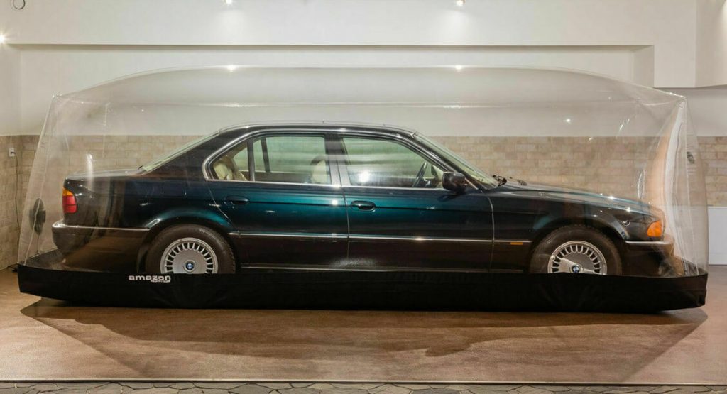  This 1997 BMW 740i Was Placed In A Bubble After Just 158 Miles Where It Stayed For 23 Years!