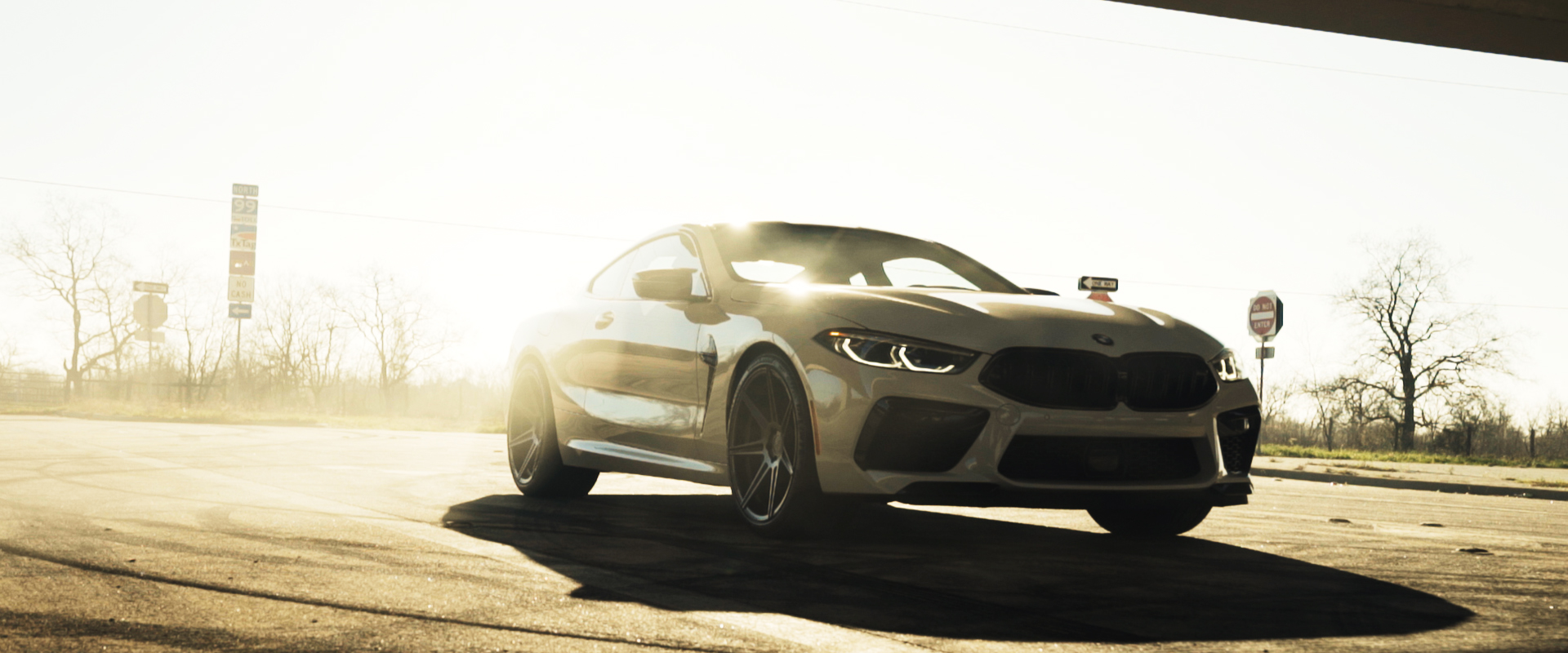 What A Better Way To Promote New Rims For A BMW M8 Than A Smokey Burnout?