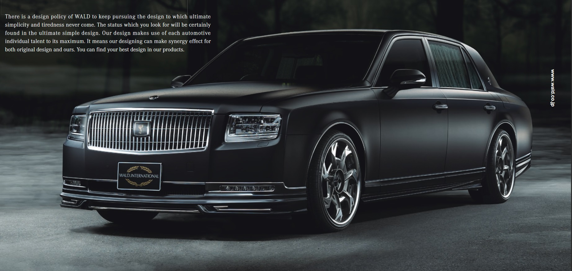 Not Even The Somber Toyota Century Can Escape The Wald Side