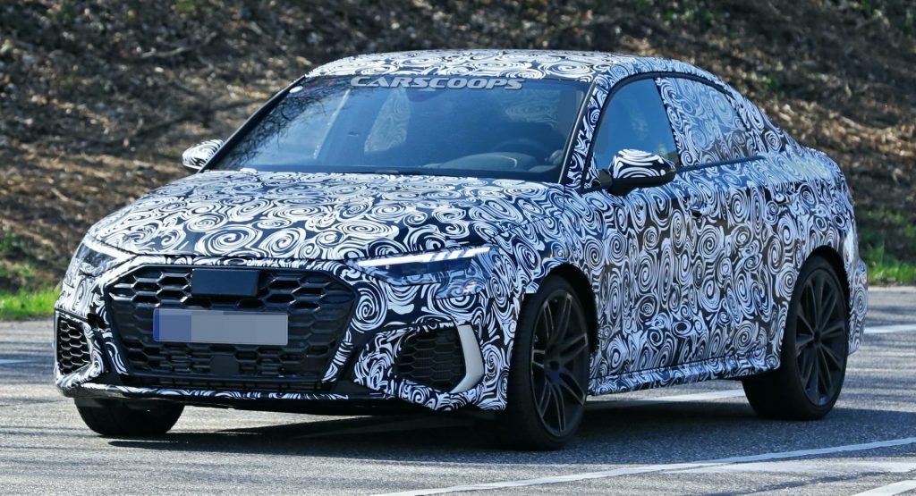  2021 Audi RS3 Sedan Makes Spy Debut, Could Pack Up To 444 HP