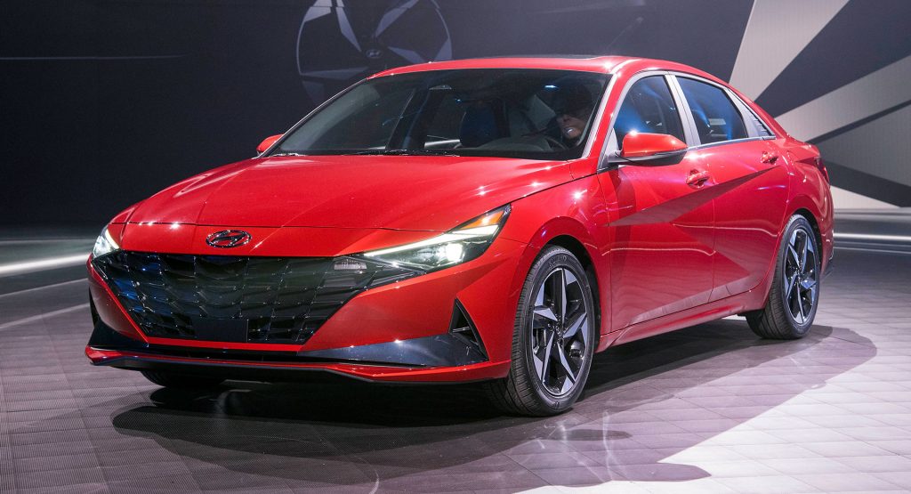  2021 Hyundai Elantra Debuts With Four-Door Coupe Body, New +50MPG Hybrid Variant