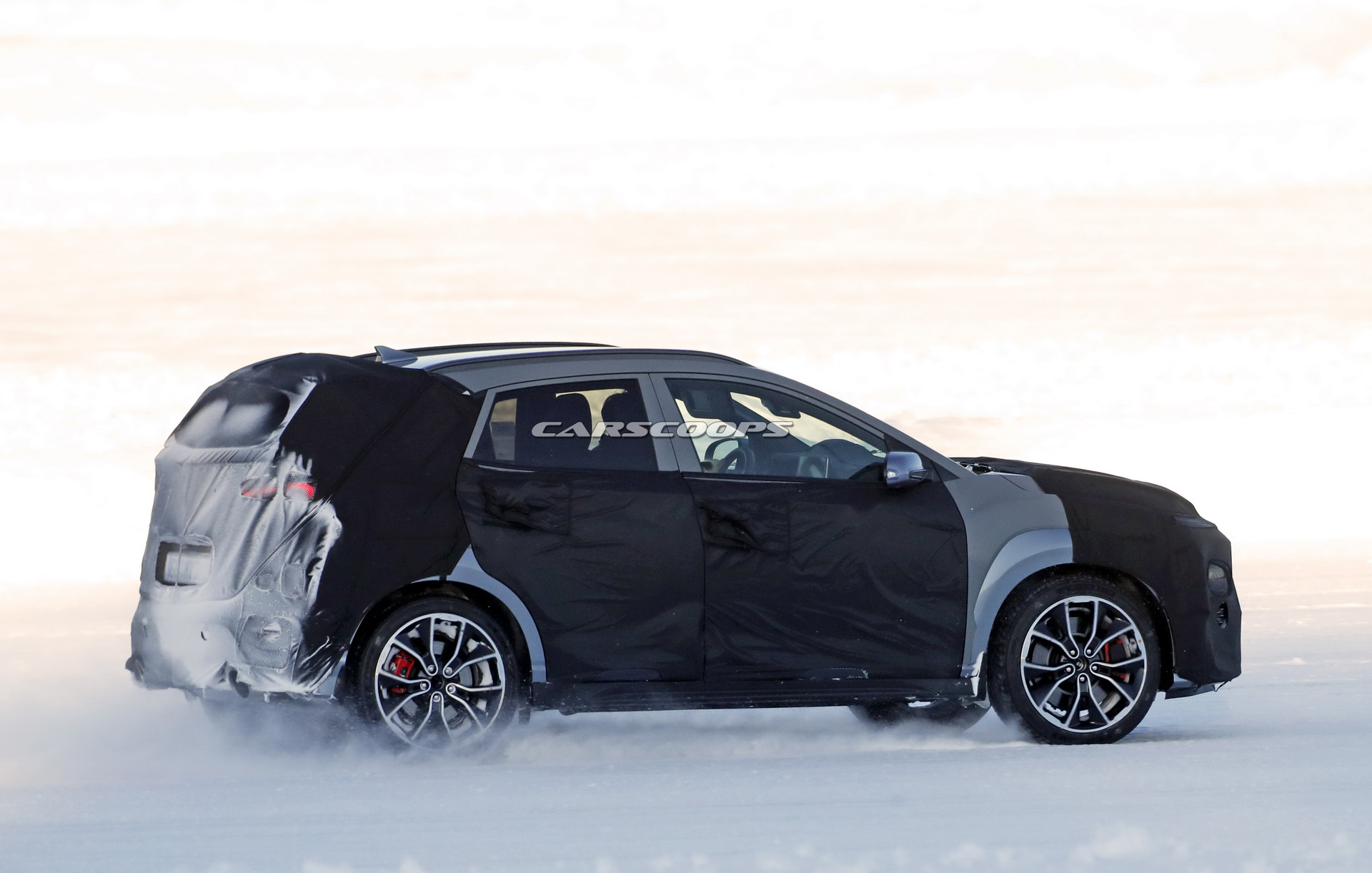 2021 Hyundai Kona N Hides Athletic Crossover Body Beneath Thick Camo