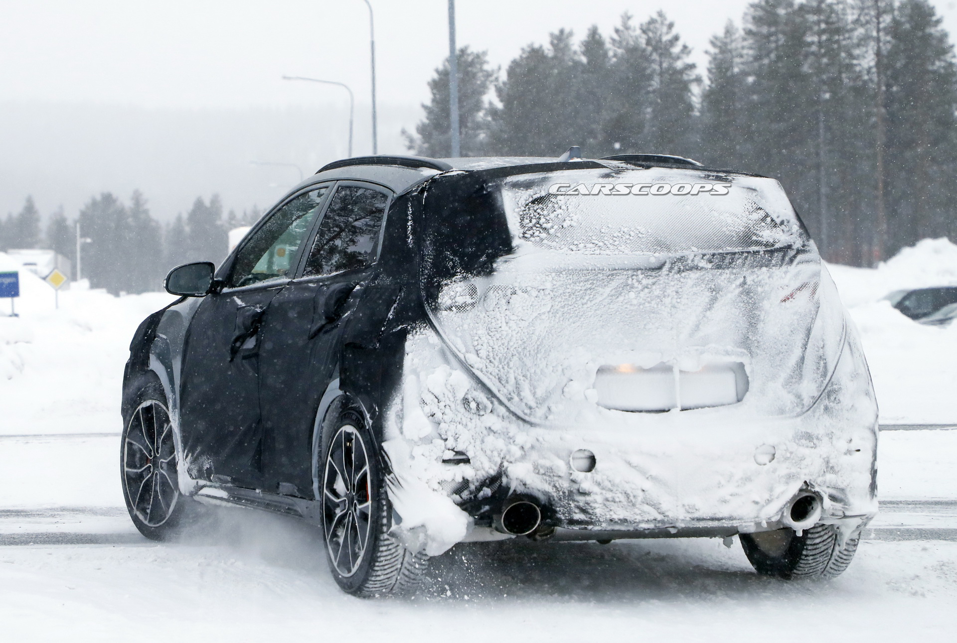 2021 Hyundai Kona N Hides Athletic Crossover Body Beneath Thick Camo