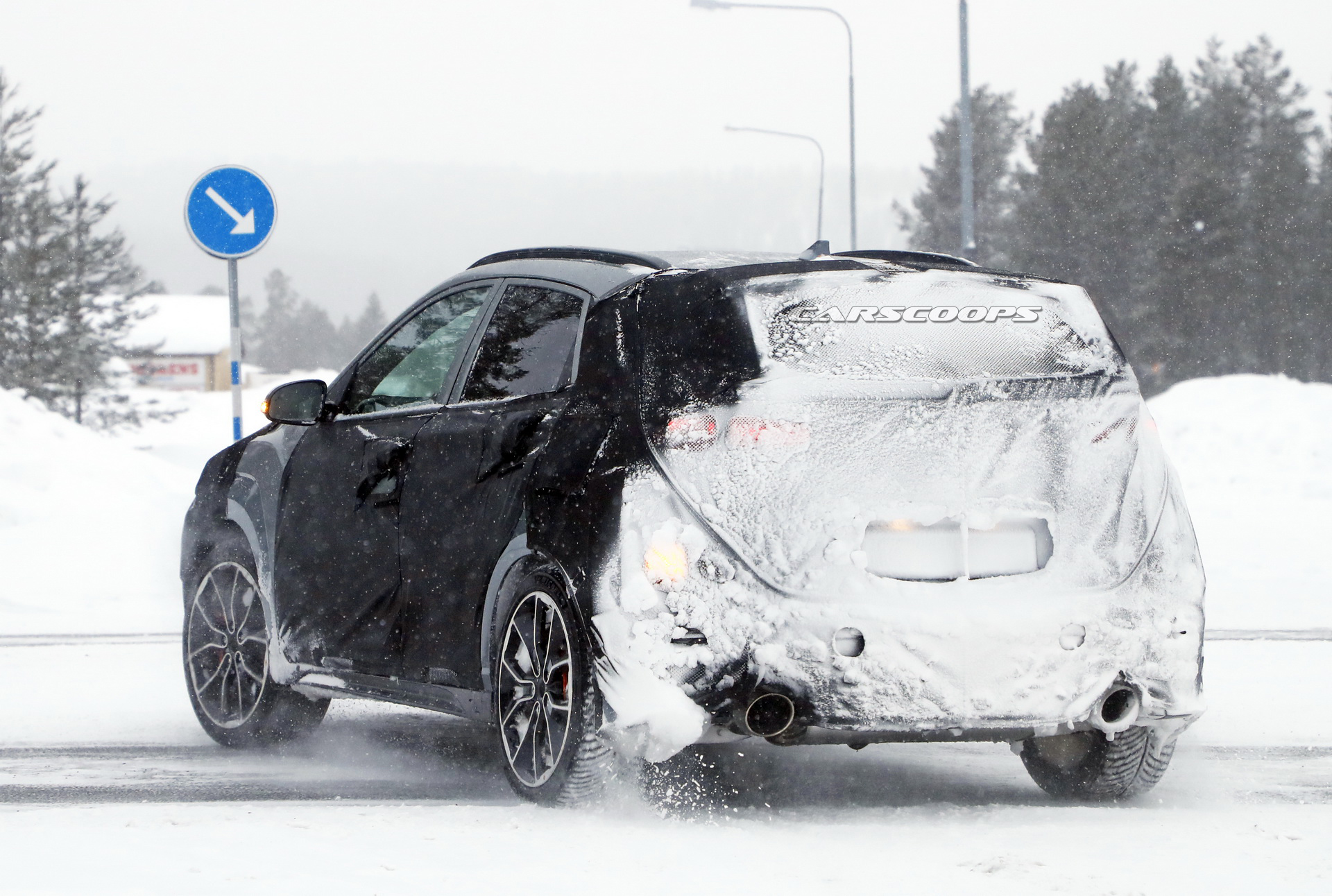 2021 Hyundai Kona N Hides Athletic Crossover Body Beneath Thick Camo