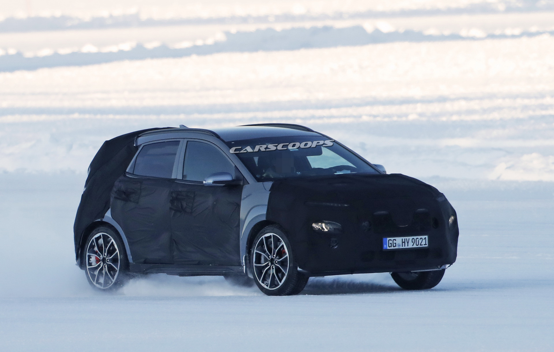 2021 Hyundai Kona N Hides Athletic Crossover Body Beneath Thick Camo