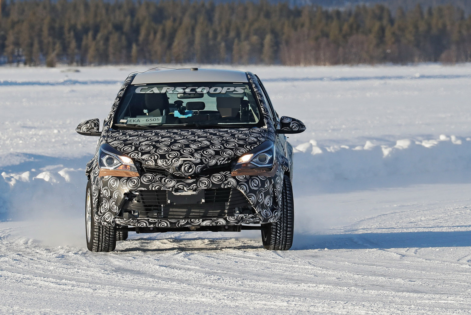 2021 Toyota Yaris-Based SUV And Yaris Cross Spied Playing In The Snow