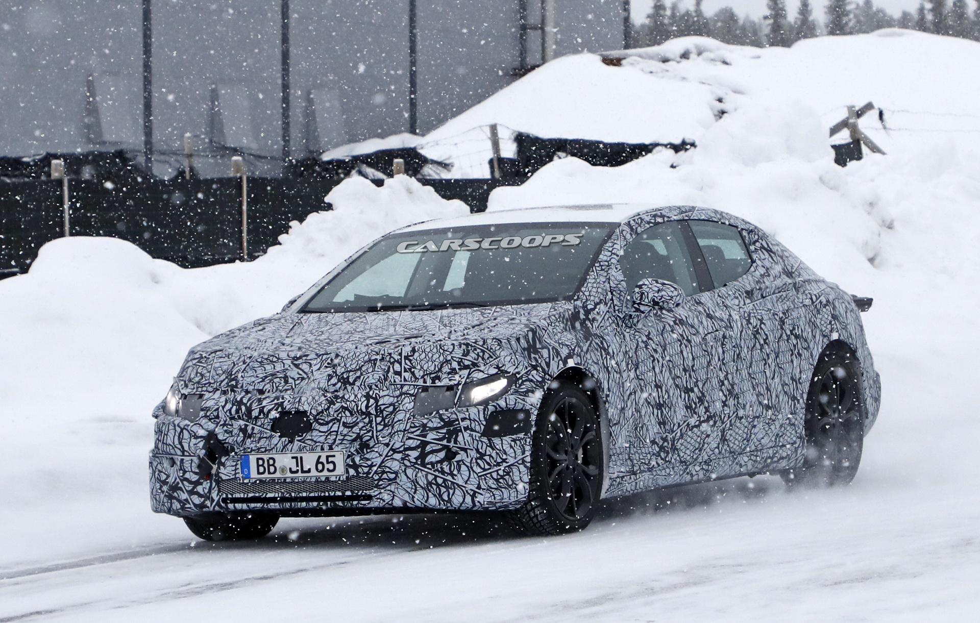 2022 Mercedes-Benz EQE Spied Getting Ready To Join The Electric Craze