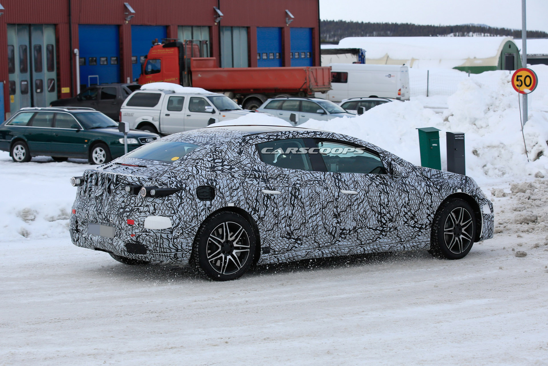 2022 Mercedes-Benz EQE Spied Getting Ready To Join The Electric Craze