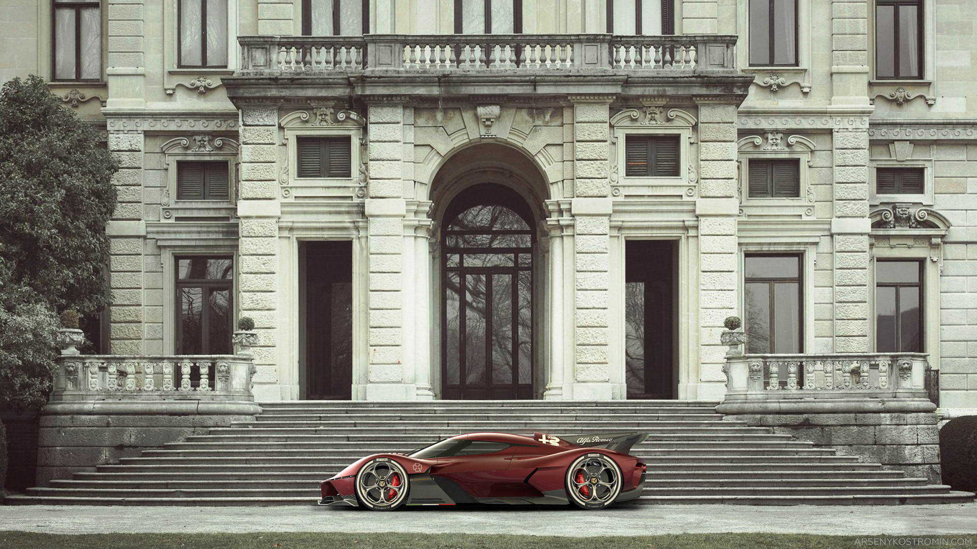 Alfa Romeo 8C-R Tazio Penned By Former Genesis, VW Designer Is Jaw-Dropping