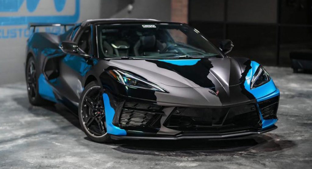 Eye-Popping C8 Corvette Gets A Unique Camo Wrap