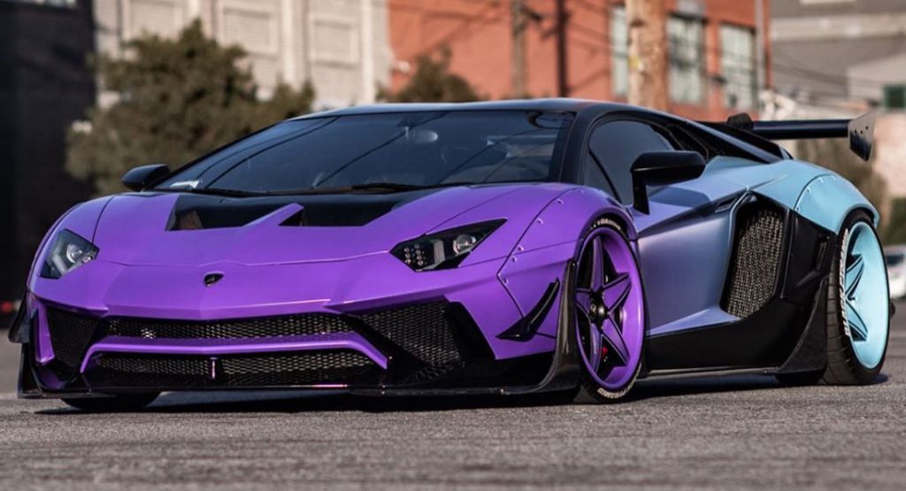 Chris Brown's Custom Lamborghini Aventador SV Is Colorful And Wild |  Carscoops