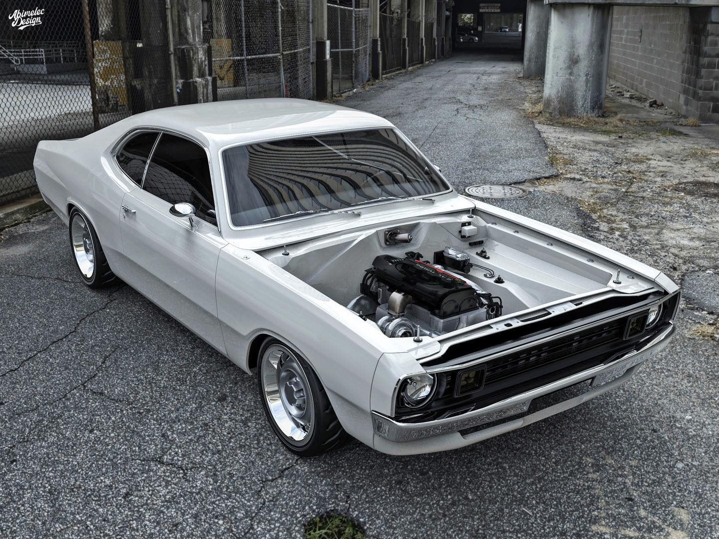 A Neon SRT-4-Powered 1972 Dodge Demon Needs To Happen